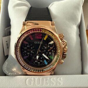 Black Silicon Multifunction Watch